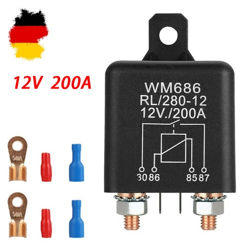 12v 200a batterie trennrelais - batterie,